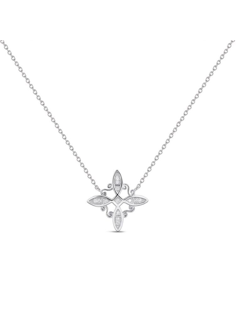 Collar Nudo de Bruja Circonitas Plata