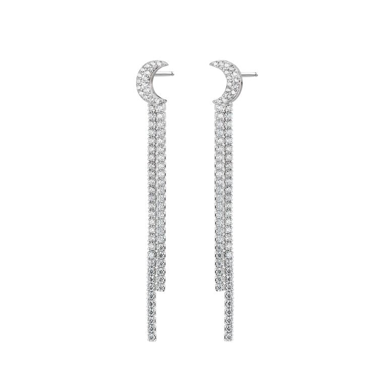 Pendientes Guiselle Circonitas Plata