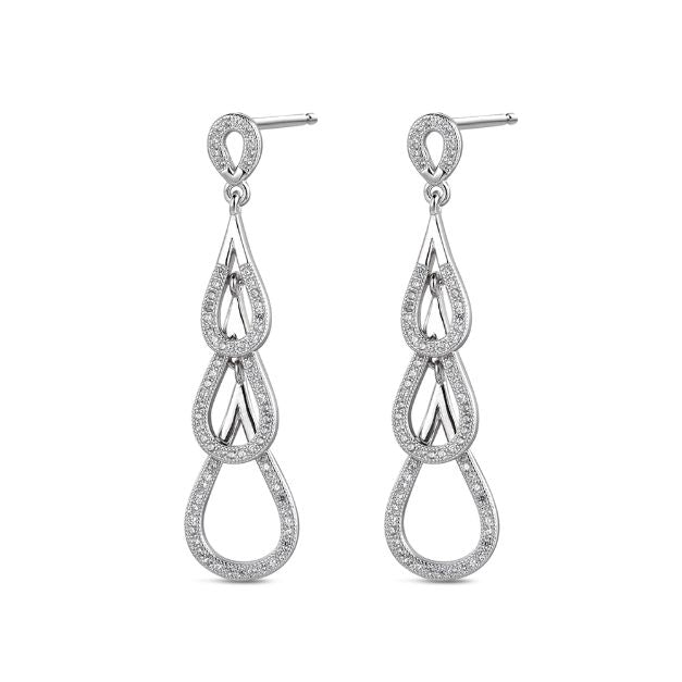 Pendientes Emilia Circonitas Plata
