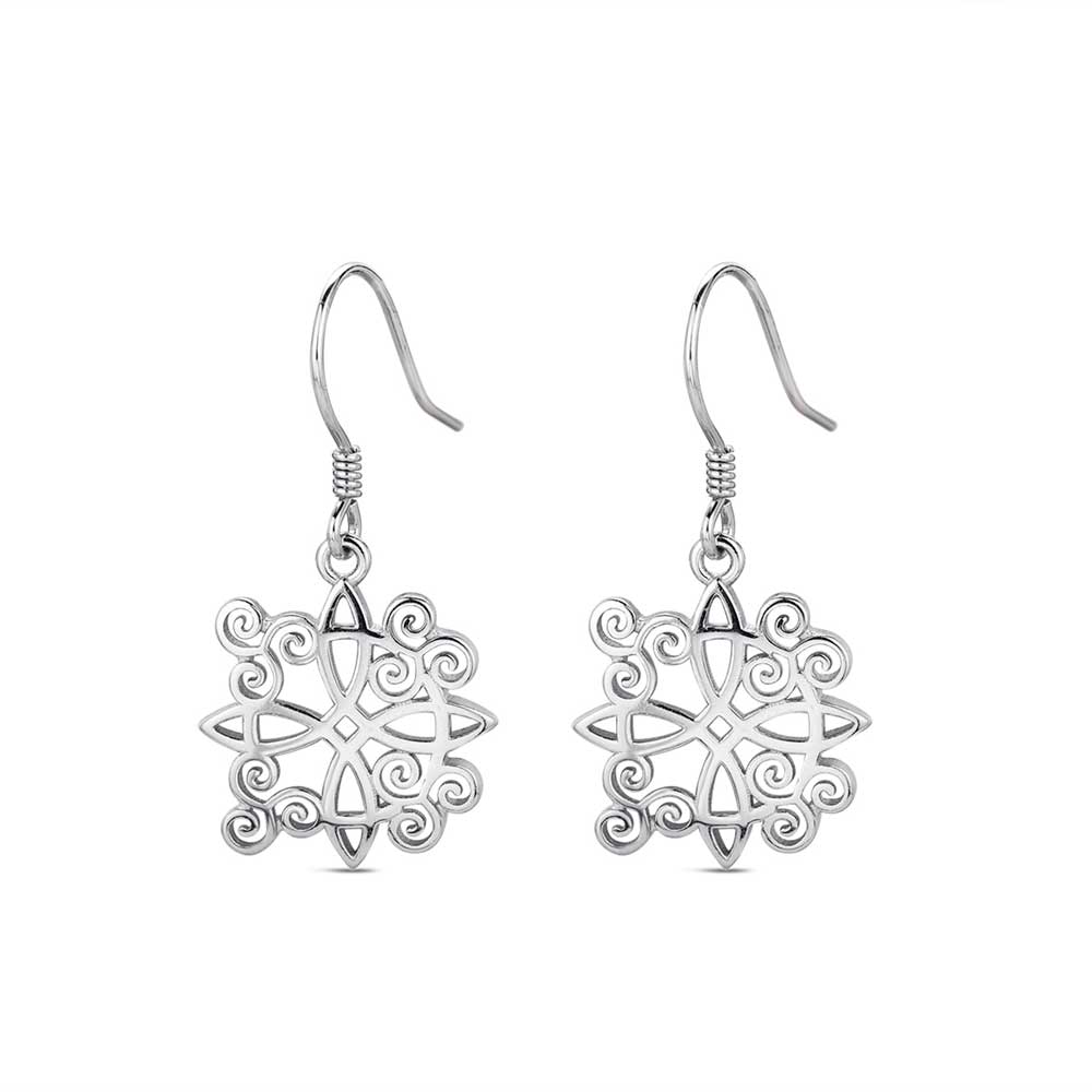 Pendientes Nudo de Bruja Plata