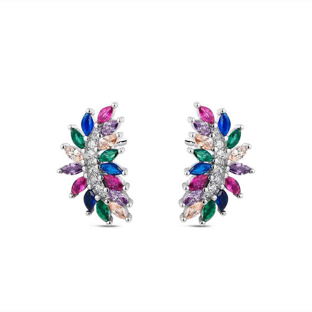 Pendientes Madeli Multicolor Plata