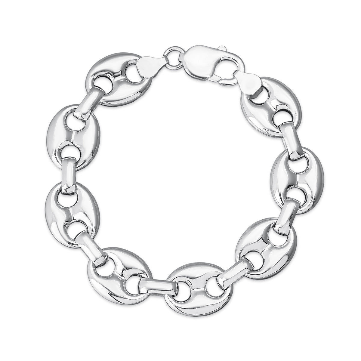 Pulsera Calabrote 11mm Plata