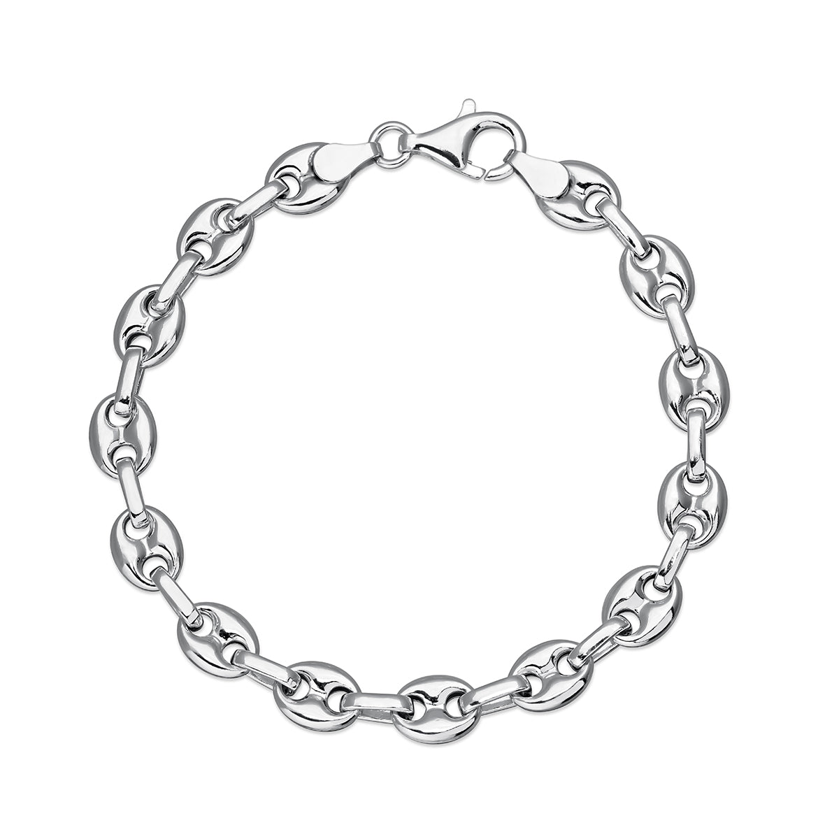 Pulsera Calabrote 9 mm Plata
