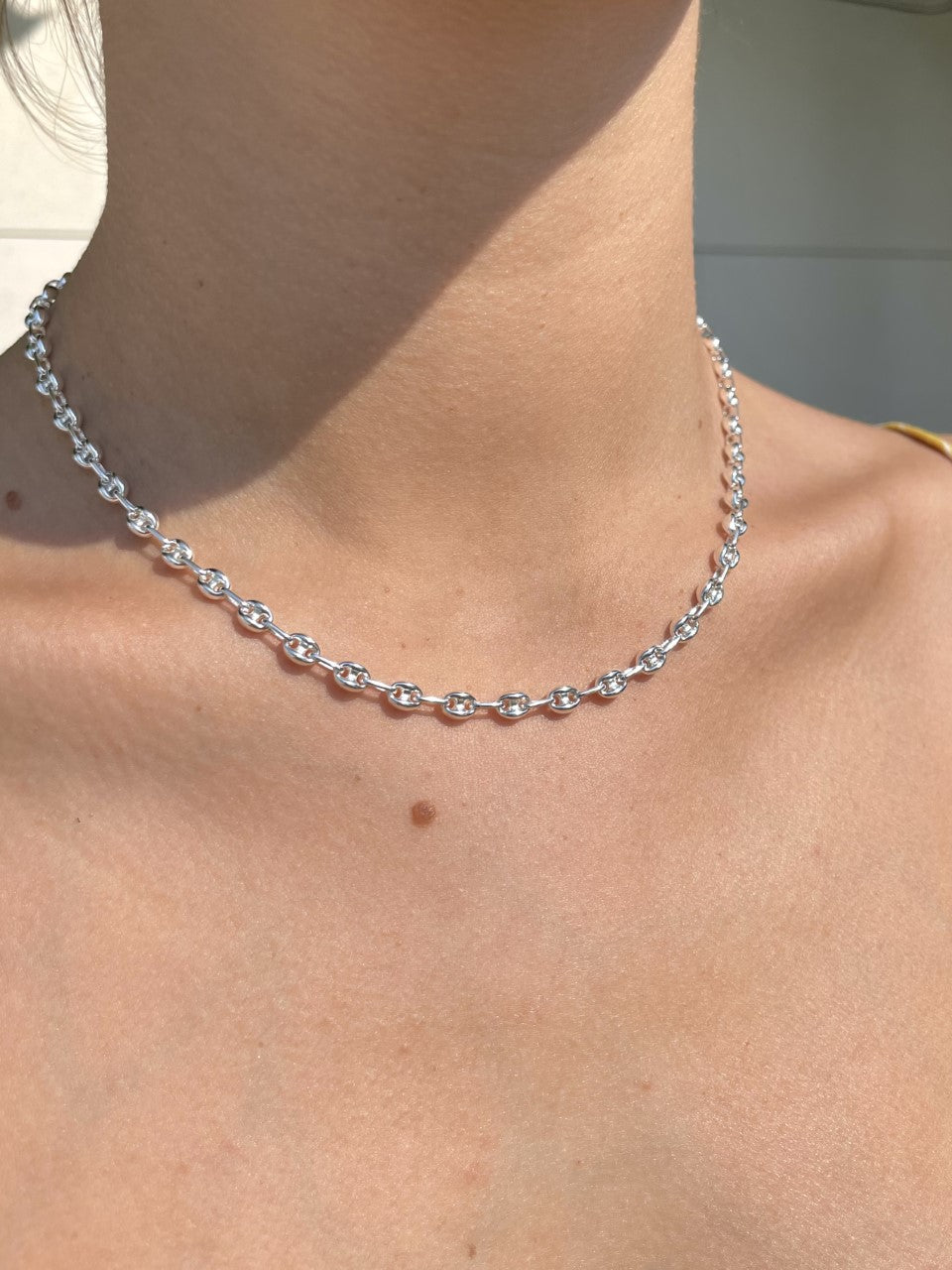 Collar Calabrote Plata 6x42 cm