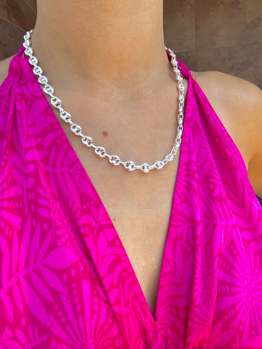 Collar Calabrote Plata 8x50 cm