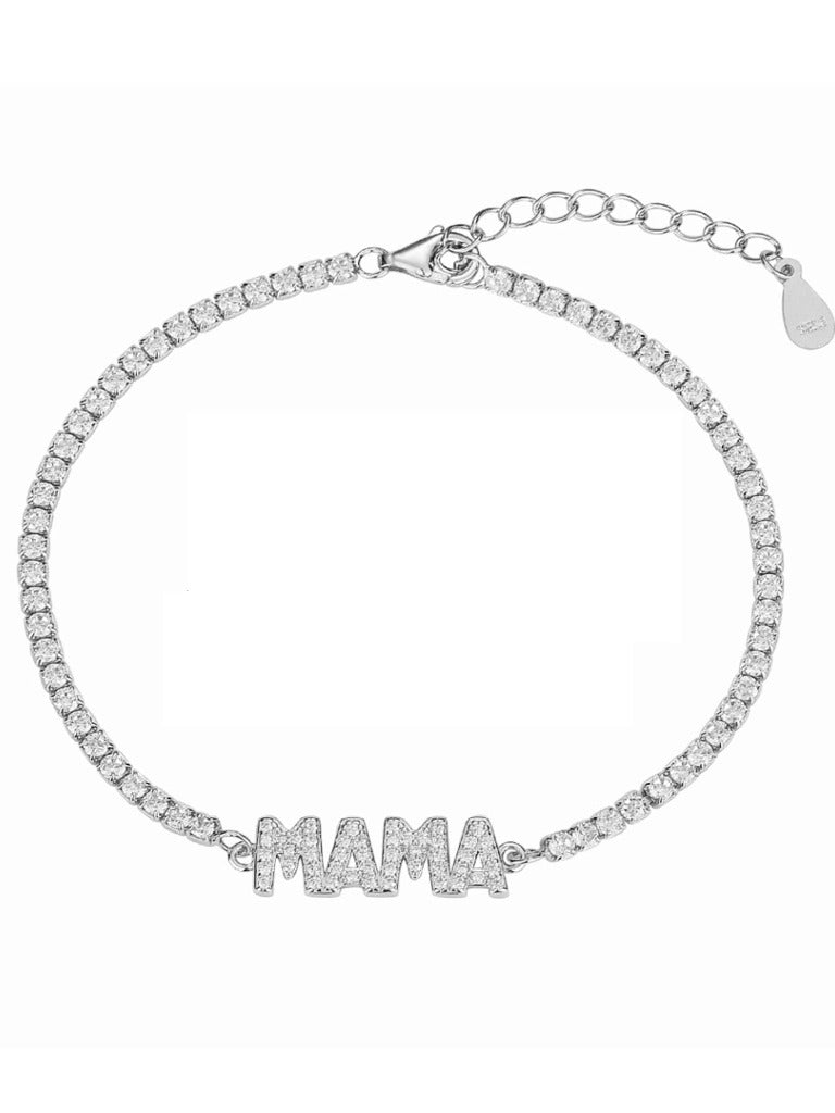 Pulsera Mamá Circonita Plata