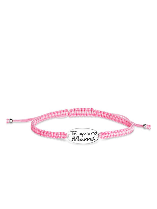 Pulsera Hilo Te quiero Mamá Plata